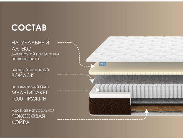 Матрас Димакс Мега Софт хард-1