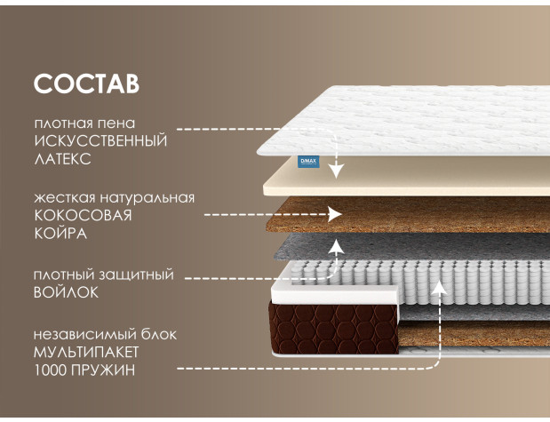 Матрас Димакс Мега хард медиум плюс-1