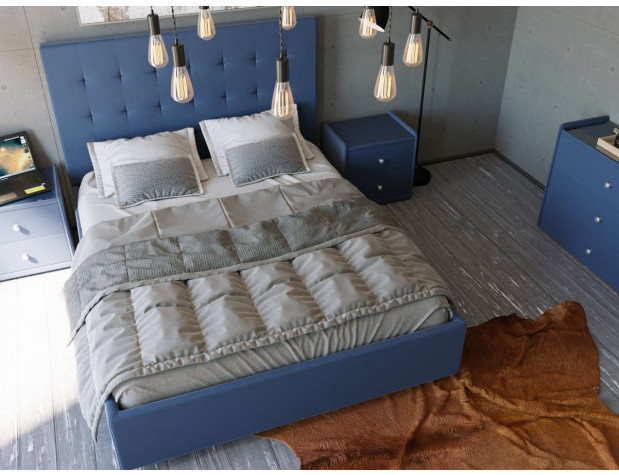 Кровать Димакс Нордо с п/м синяя-2