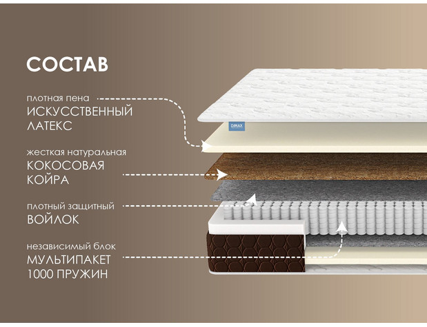 Матрас Димакс Мега Лайт базис-1
