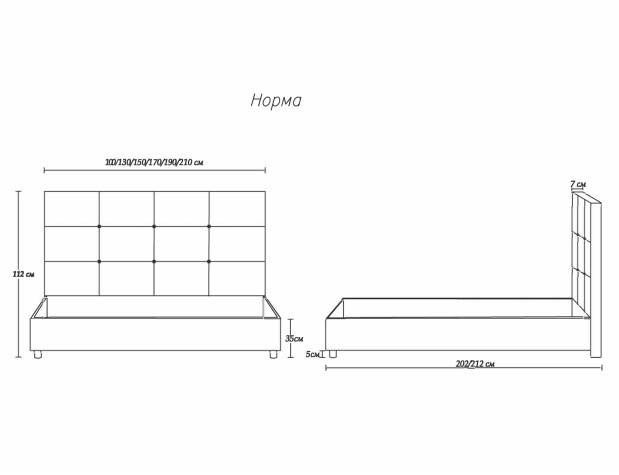 Кровать Димакс Норма Крем-4