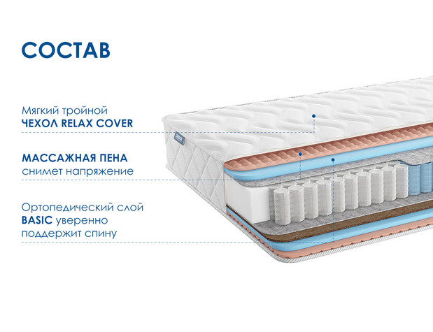Матрас Димакс Relmas Various 3Zone-2