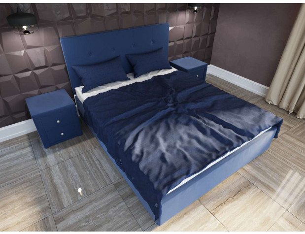 Кровать Димакс Норма с п/м синяя-2