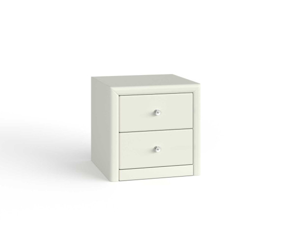 Тумба Мирано Экокожа Nitro White уцененная-0